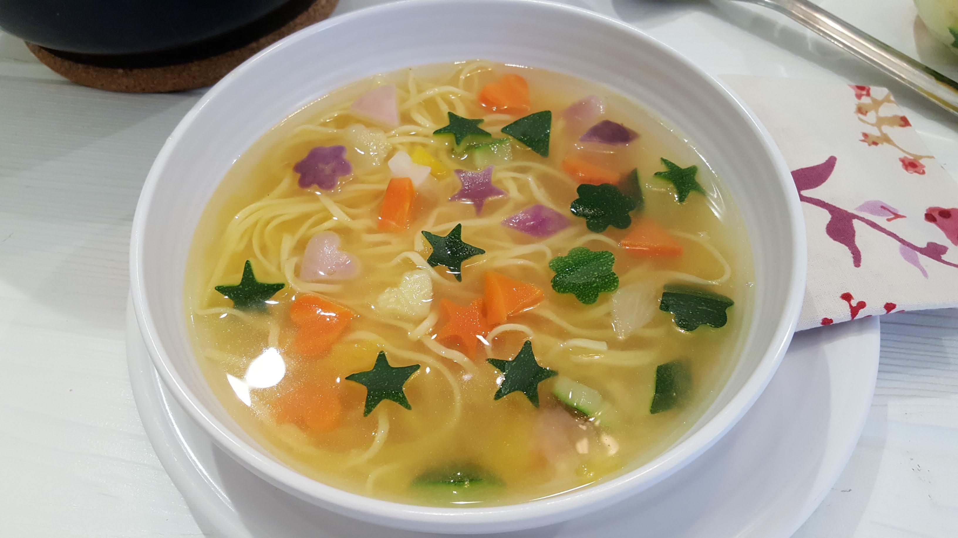 Chicken Noodle Soup with Veggie Charms